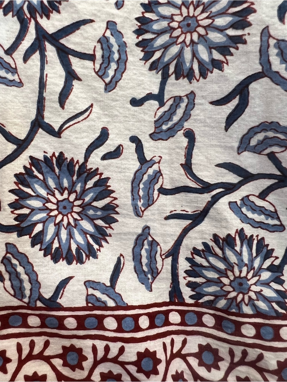 Velvet by Graham & Spencer "Marla" Block-Printed Cotton Dress, Like New - Picture 10 of 16